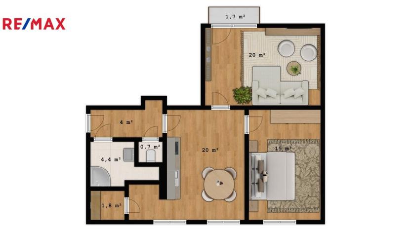 Pronájem bytu 3+kk, Rokytnice v Orlických horách - Nebeská Rybná, 66 m2