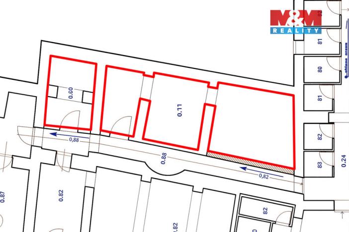 Prodej skladu, Brno - Zábrdovice, Cejl, 44 m2