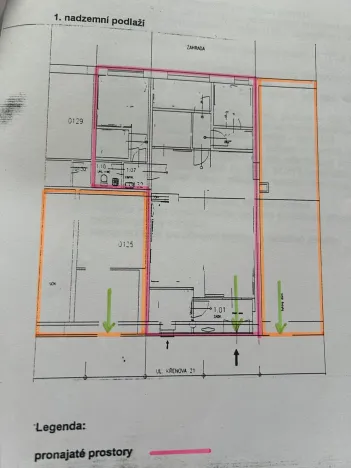 Pronájem obchodního prostoru, Praha - Veleslavín, Křenova, 110 m2