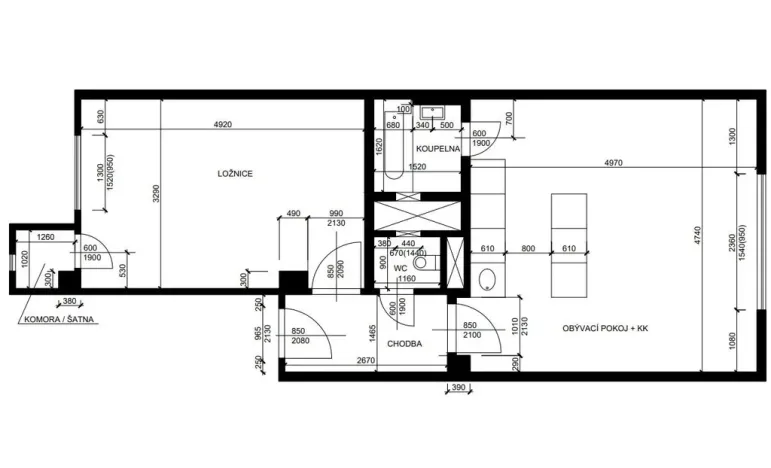Prodej bytu 2+kk, Praha - Vokovice, Na dlouhém lánu, 49 m2