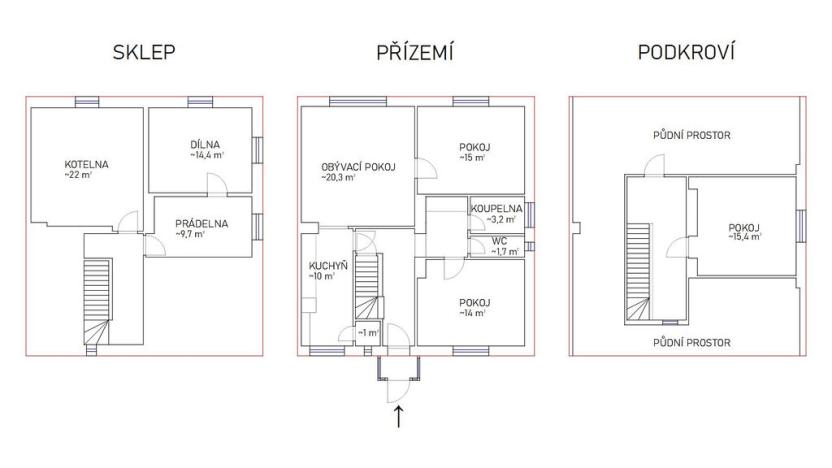 Prodej rodinného domu, Brumov-Bylnice - Brumov, Na Vyhlídce, 93 m2