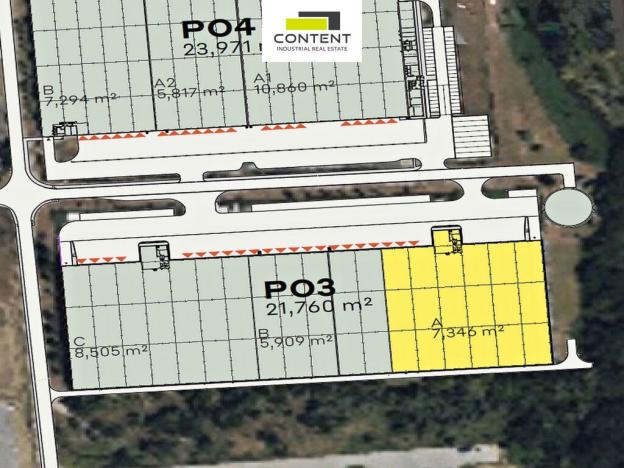 Pronájem výrobních prostor, Pohořelice, Průmyslová, 7346 m2