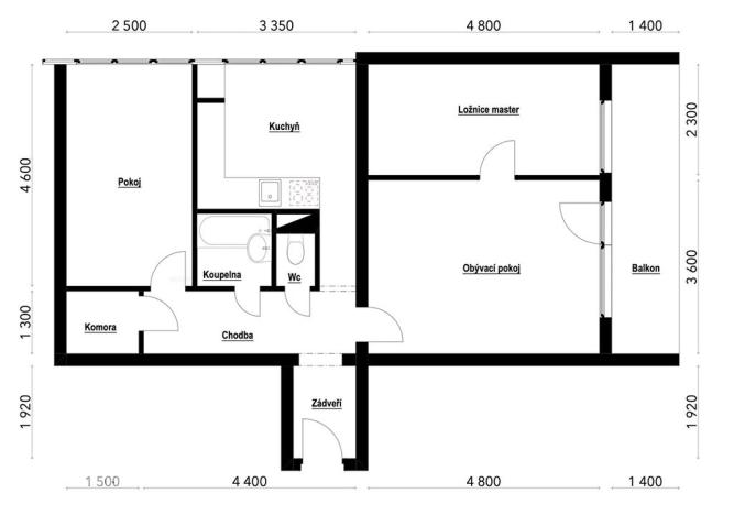 Prodej bytu 3+1, Náchod, Pražská, 67 m2