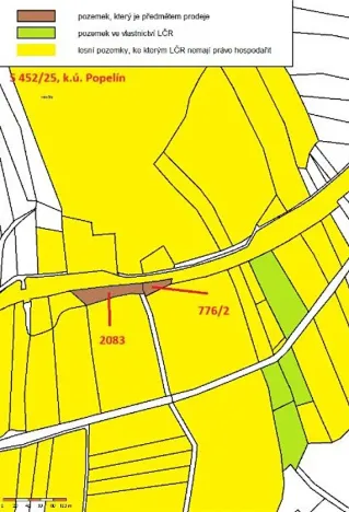 Prodej lesa, Popelín, 2730 m2
