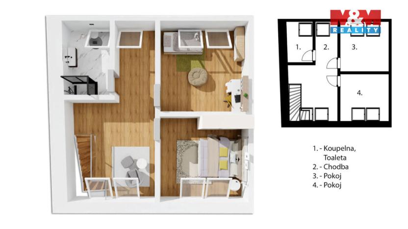 Prodej bytu 4+kk, Troubsko, Jihlavská, 136 m2
