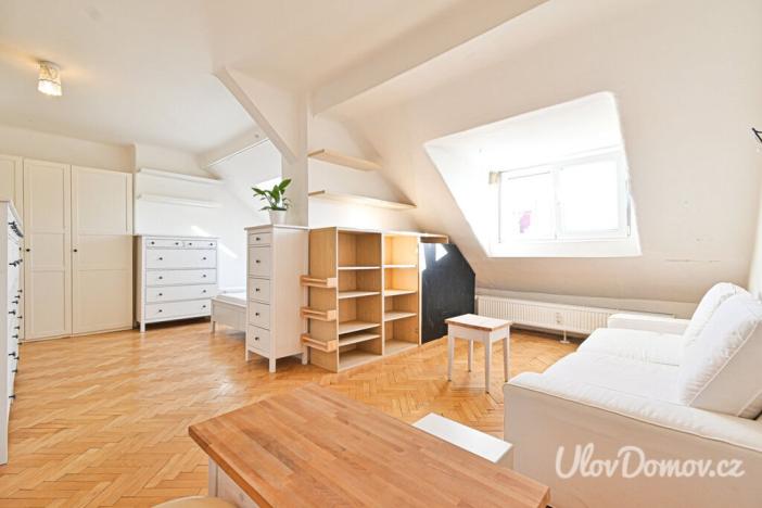 Pronájem bytu 1+kk, Praha - Vinohrady, V Horní Stromce, 42 m2