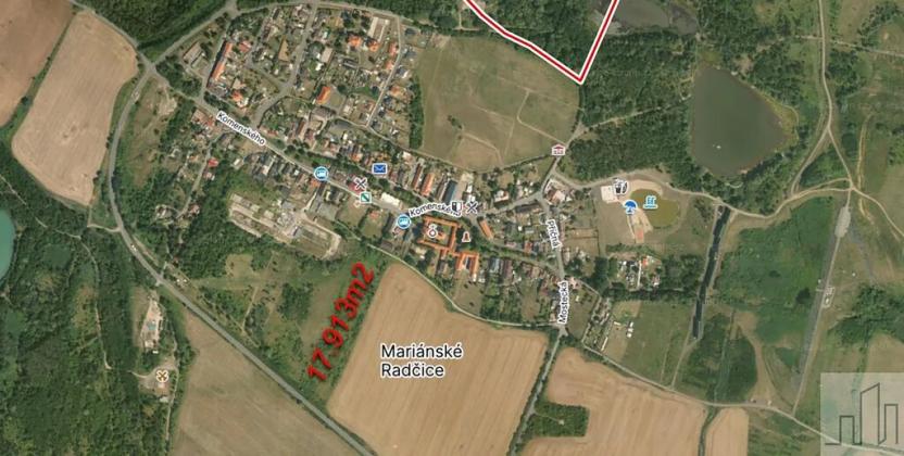 Prodej komerčního pozemku, Mariánské Radčice, 17913 m2
