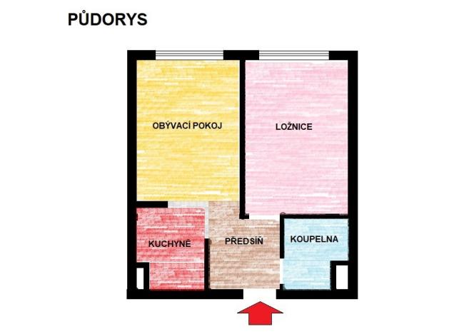 Prodej bytu 2+kk, Kladno - Kročehlavy, Holandská, 40 m2