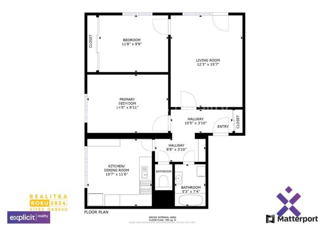 Pronájem bytu 3+1, Zlín, Tyršova, 81 m2