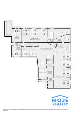 Pronájem kanceláře, Plzeň - Jižní Předměstí, náměstí T. G. Masaryka, 365 m2