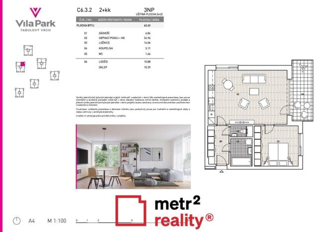Prodej bytu 2+kk, Olomouc, Karla Mareše, 62 m2