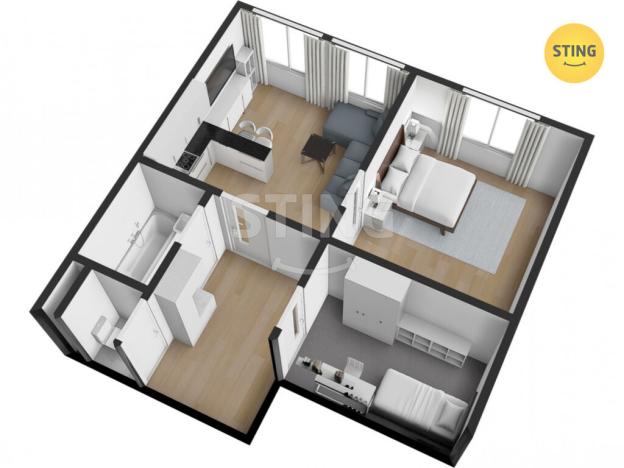 Prodej bytu 2+1, Jihlava, Palackého, 61 m2