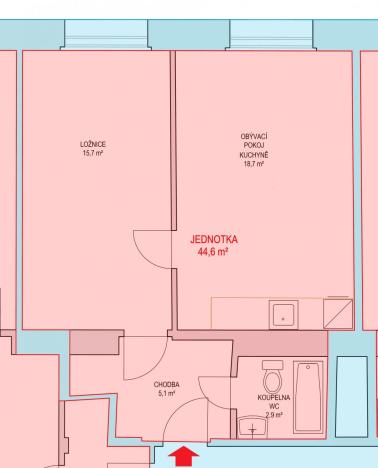 Prodej bytu 2+kk, Praha - Žižkov, Žerotínova, 42 m2