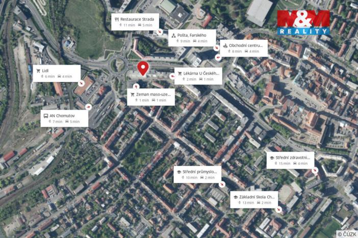 Pronájem bytu 2+1, Chomutov, Palackého, 60 m2