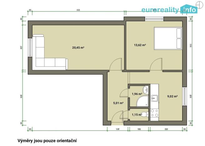 Prodej bytu 2+1, Mariánské Lázně, Skalníkova, 53 m2