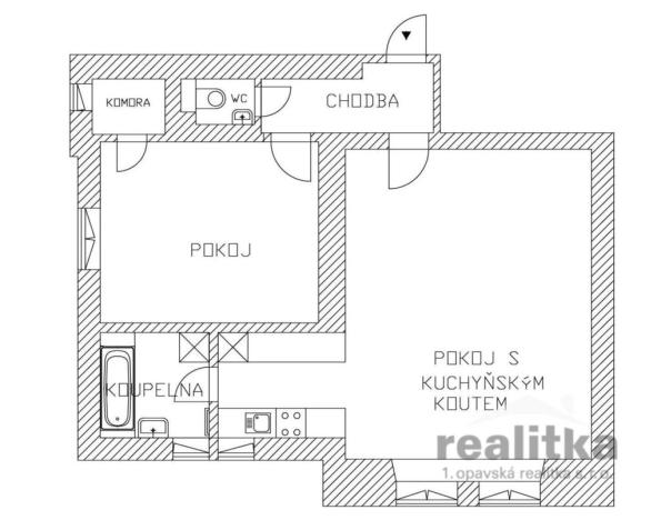 Pronájem bytu 2+kk, Opava - Předměstí, Olomoucká, 65 m2