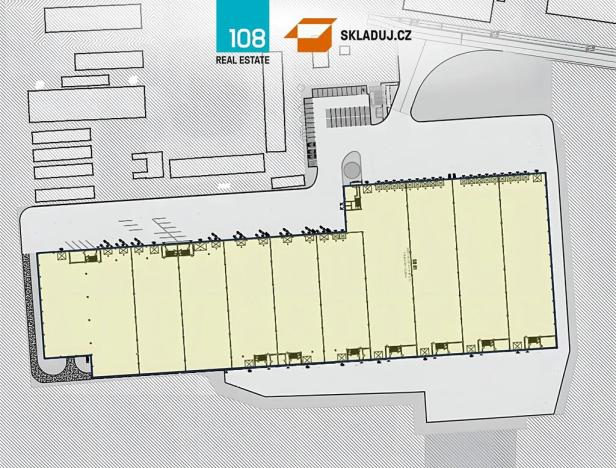 Pronájem skladu, Brno, U jezu, 5000 m2