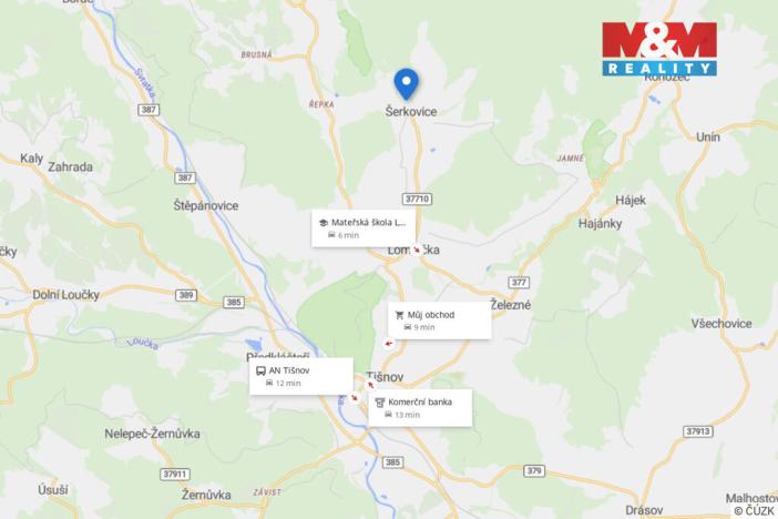 Prodej pozemku pro bydlení, Šerkovice, 401 m2