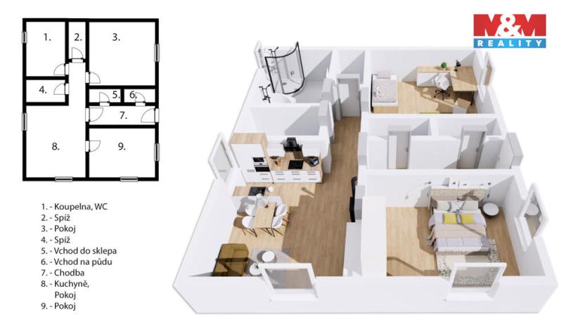 Prodej rodinného domu, Kounov, 90 m2