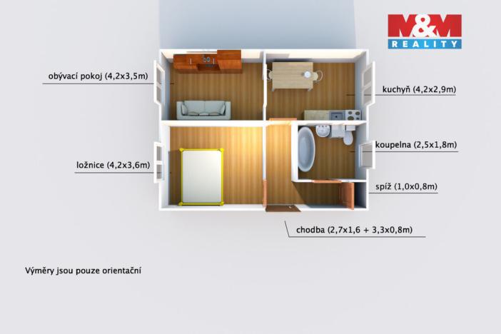 Prodej bytu 2+1, Solenice, 55 m2