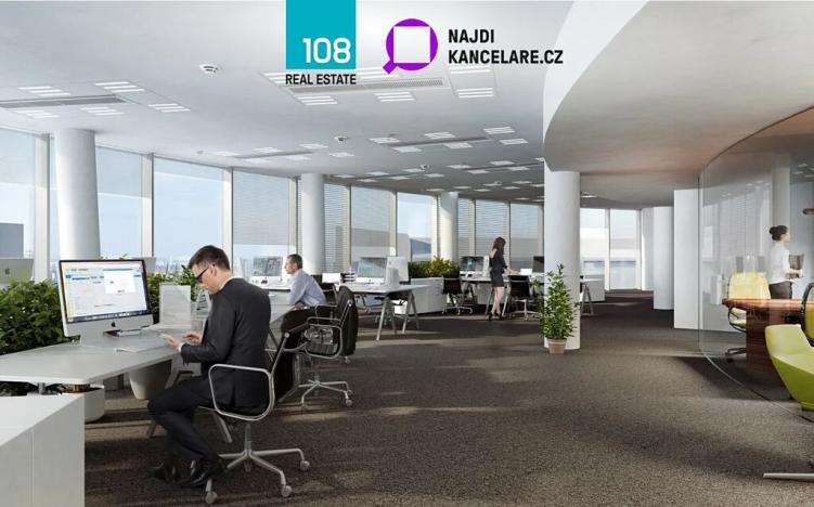 Pronájem kanceláře, Praha - Smíchov, Plzeňská, 387 m2