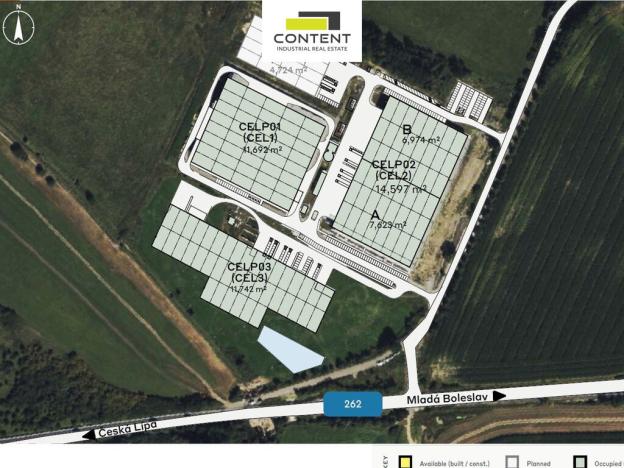 Pronájem skladu, Česká Lípa - Dobranov, 3000 m2