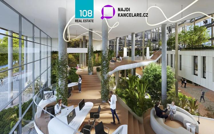 Pronájem kanceláře, Praha - Karlín, Karolinská, 1538 m2