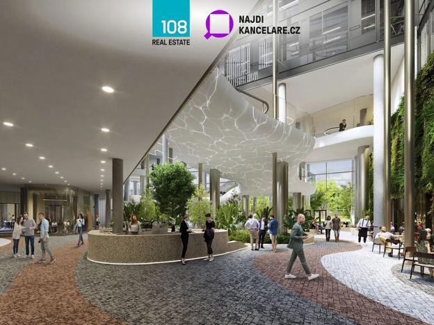 Pronájem kanceláře, Praha - Karlín, Karolinská, 1538 m2