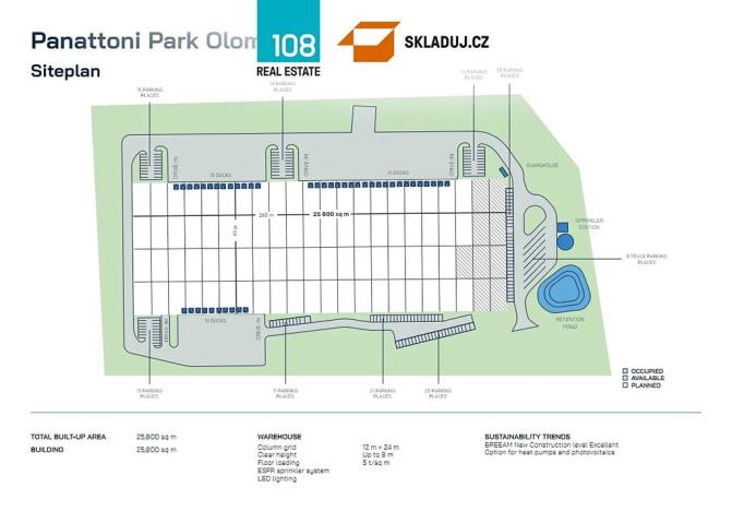 Pronájem skladu, Olomouc, Křelovská, 10000 m2