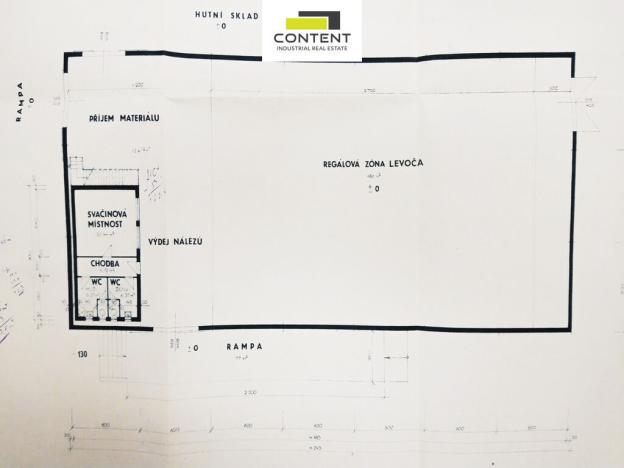 Pronájem skladu, Nýřany, Šůlova, 1500 m2