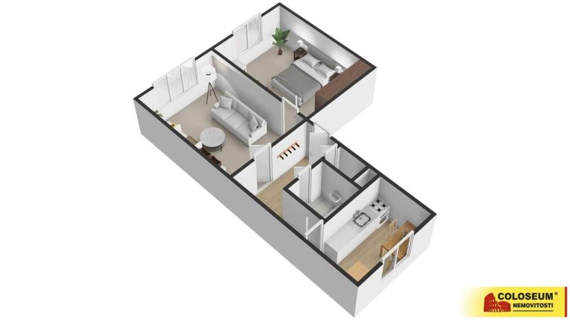 Prodej bytu 2+1, Uherský Brod, 56 m2