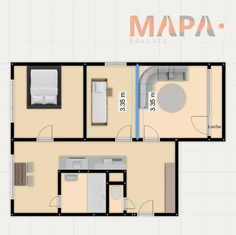 Prodej bytu 3+1, Jirkov, Pod Přivaděčem, 64 m2