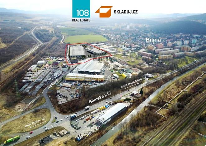 Pronájem skladu, Bílina, Teplická, 10385 m2