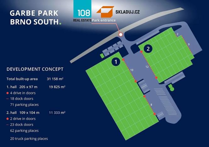 Pronájem skladu, Pohořelice, 15000 m2