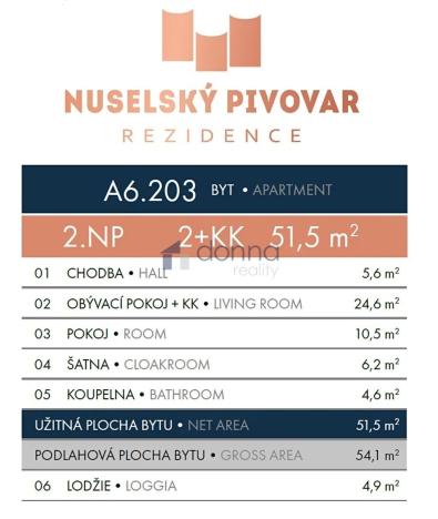Pronájem bytu 2+kk, Praha, Mužíkova, 54 m2