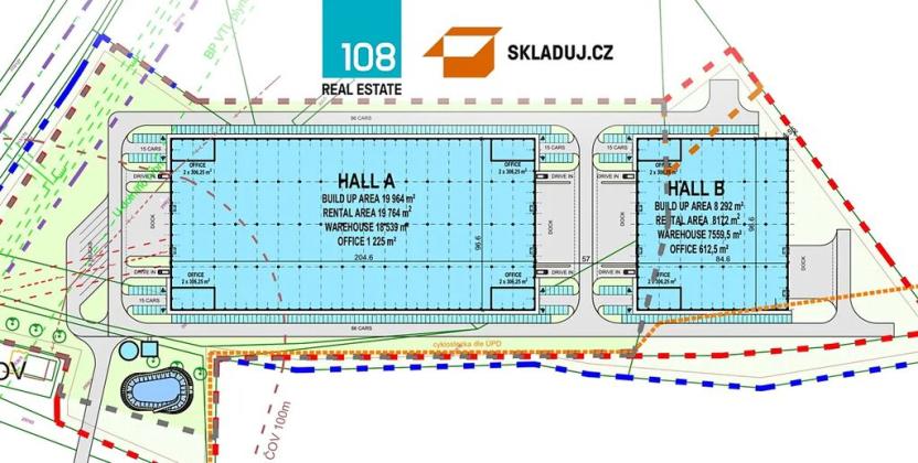 Pronájem skladu, Branišovice, 4000 m2