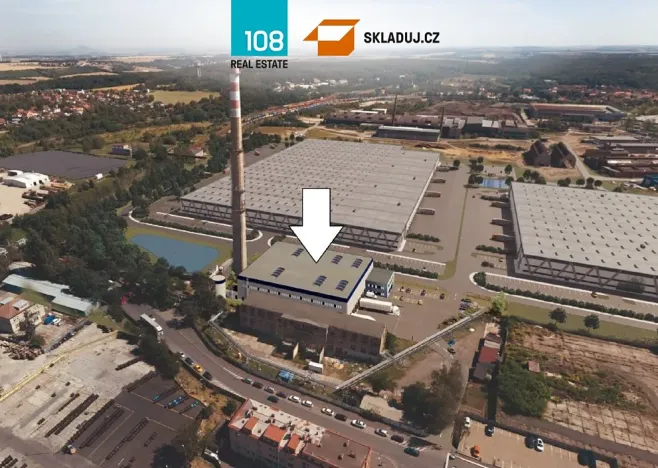 Pronájem skladu, Kladno, Průmyslová, 3324 m2