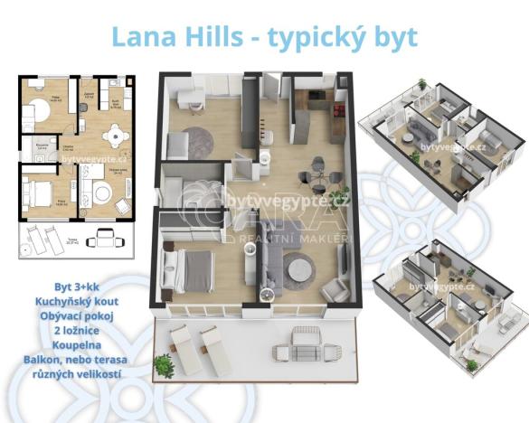 Prodej bytu 3+kk, Hurgáda,Egypt, 98 m2
