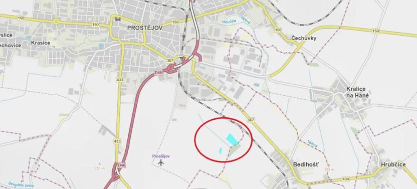 Prodej pole, Prostějov, 36814 m2