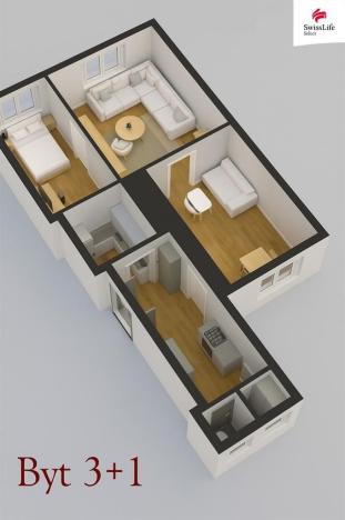 Prodej bytu 3+1, Praha - Nusle, Táborská, 55 m2