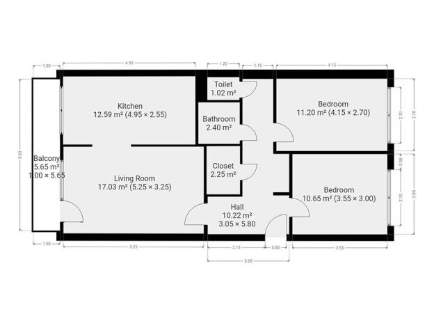 Pronájem bytu 3+1, Praha - Střížkov, Teplická, 69 m2