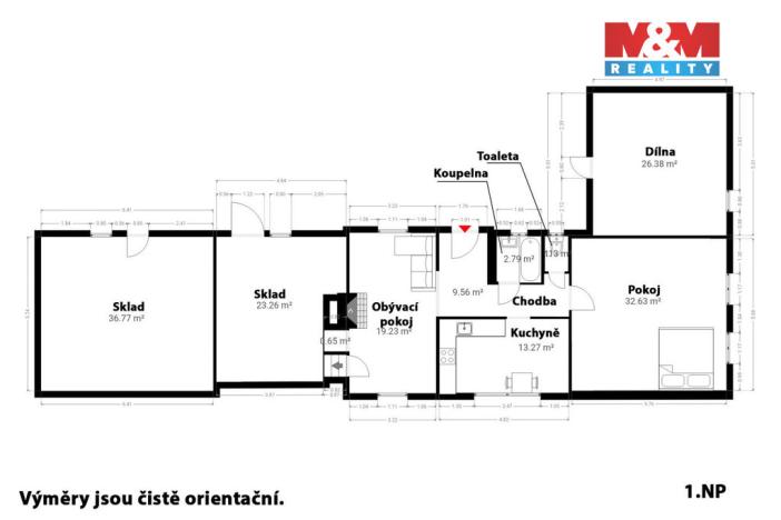Prodej chalupy, Oselce - Kotouň, 112 m2