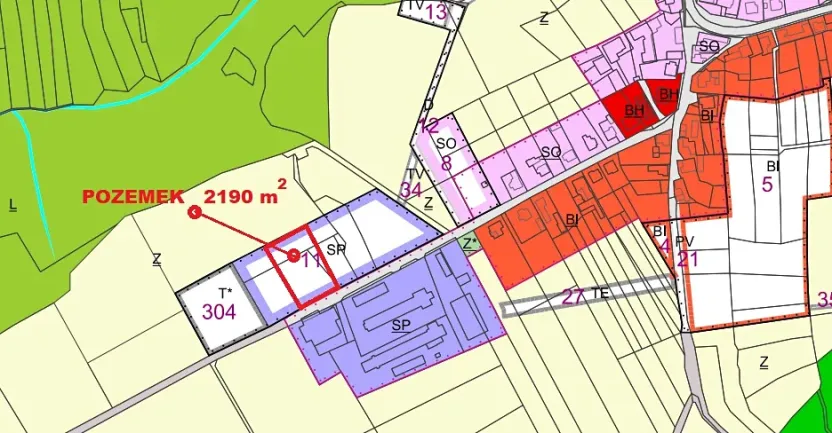 Prodej komerčního pozemku, Petrůvka, 2190 m2