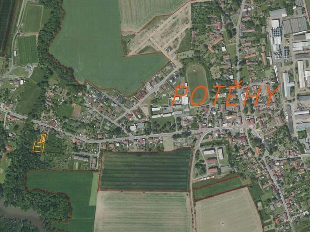 Dražba pozemku, Potěhy, 1589 m2