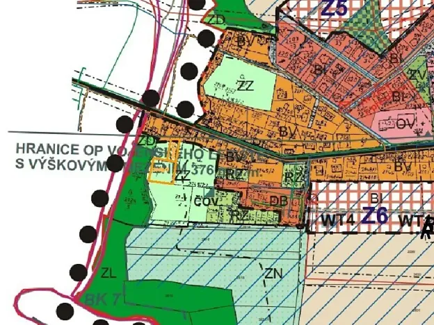 Dražba pozemku, Potěhy, 1589 m2