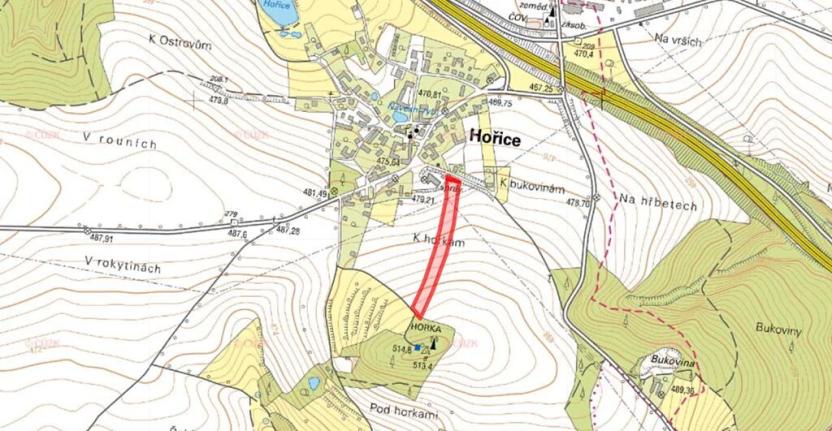 Prodej pozemku pro bydlení, Dolní Hořice, 9850 m2