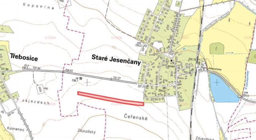 Prodej pozemku pro bydlení, Staré Jesenčany, 11406 m2