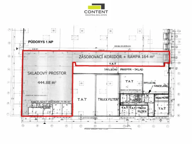 Pronájem skladu, Ostrava - Přívoz, Palackého, 609 m2