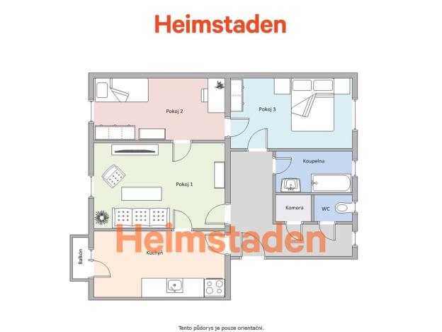 Pronájem bytu 3+1, Havířov - Prostřední Suchá, Kapitána Jasioka, 70 m2