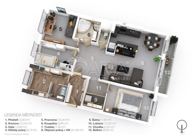 Prodej bytu 5+kk, Praha - Řepy, Španielova, 99 m2